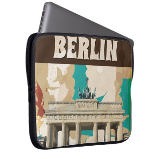 Funda Para Portátil Poster de Viajes de Berlín Vintage