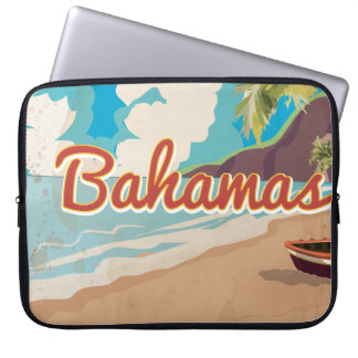 Funda Para Portátil Poster de Viajes de las Bahamas.