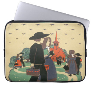 Funda Para Portátil Poster de Viajes Vintage que promueve Pennsylvania