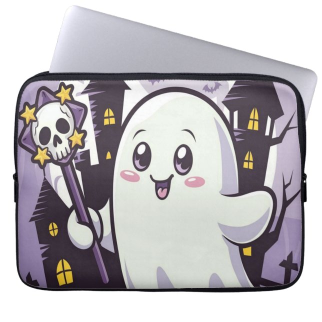 Funda Para Portátil Poster ghoberita con un juguetón juguetón (Frente)