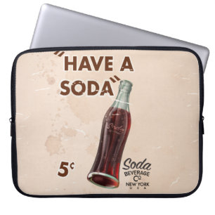 Funda Para Portátil Poster Vintage Soda