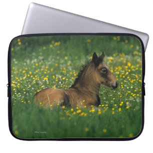 Funda Para Portátil Potro que coloca en flores