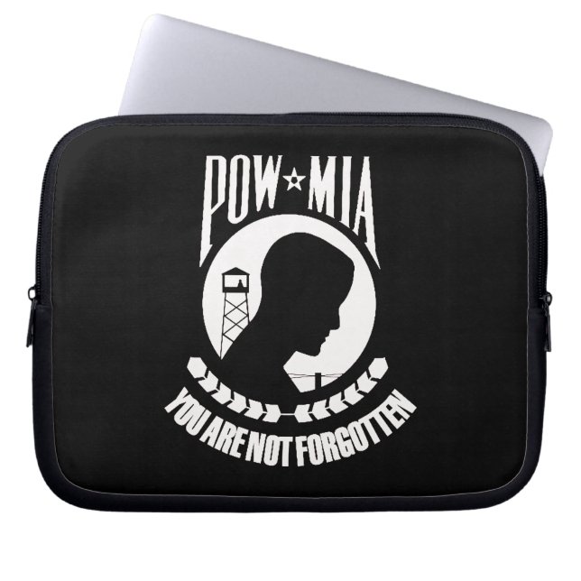 Funda Para Portátil POW MIA Laptop Sleeve" (Frente)