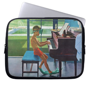 Funda Para Portátil Práctica del piano del Poolside