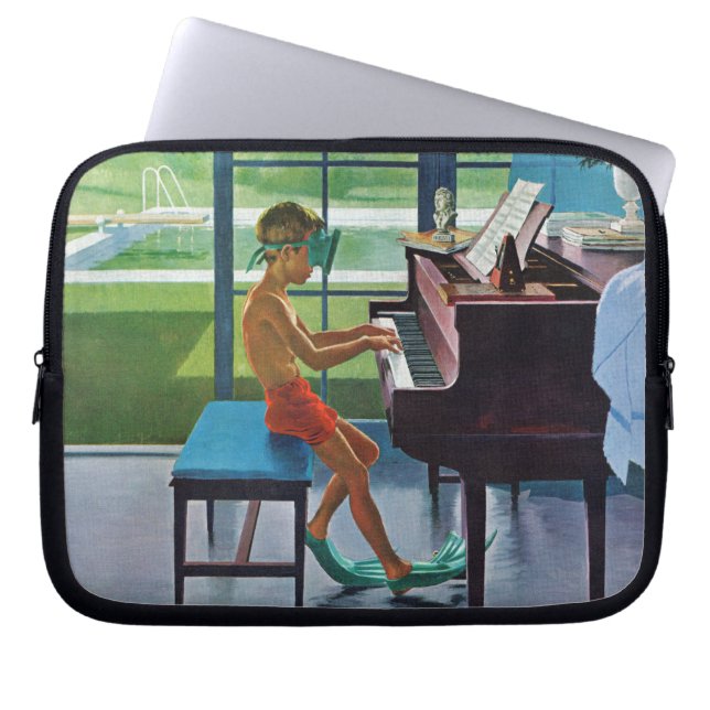 Funda Para Portátil Práctica del piano del Poolside (Frente)