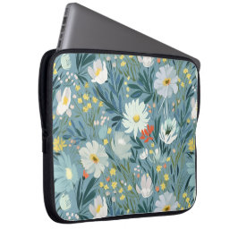 Funda Para Portátil Pradera de verano de flores silvestres