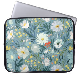 Funda Para Portátil Pradera de verano de flores silvestres