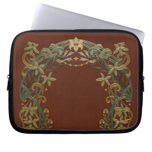 Funda Para Portátil Precioso Nouveau Floral Con Lirio