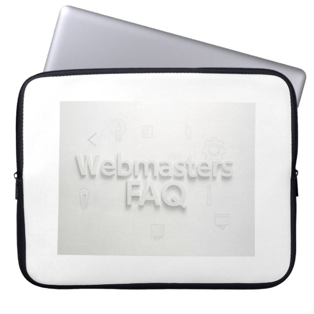 Funda Para Portátil Preguntas frecuentes de Webmasters (Frente)