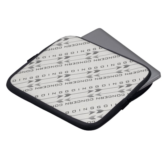 Funda Para Portátil "Preocupación en curso" (Superior anverso)