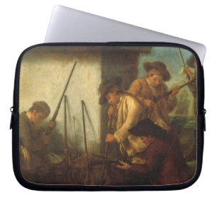 Funda Para Portátil Preparando los armas (aceite en lona)