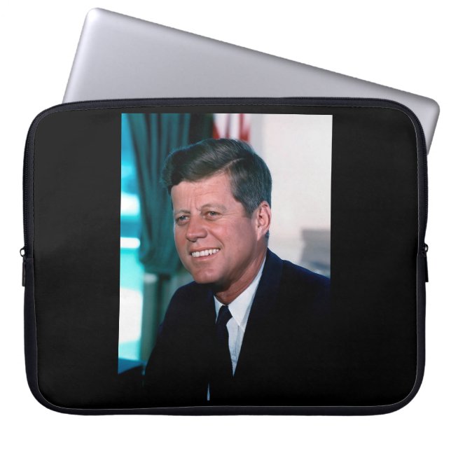 Funda Para Portátil Presidente estadounidense John F. Kennedy en la Of (Frente)