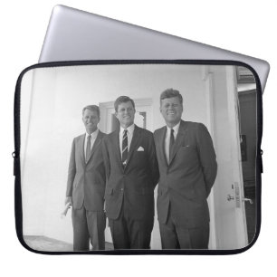 Funda Para Portátil Presidente John Kennedy y Brothers American Camelo