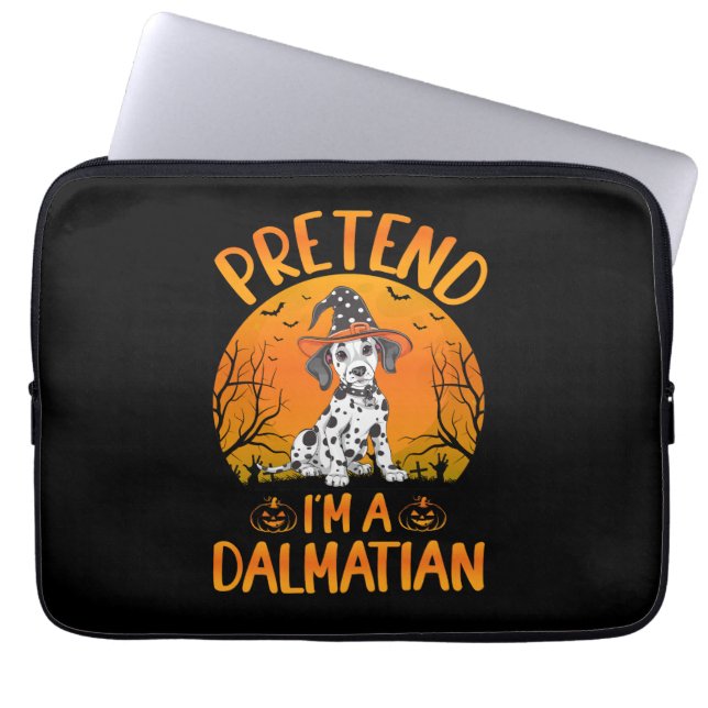 Funda Para Portátil Pretend i'm a Dalmatian Dog Halloween (1) (Frente)