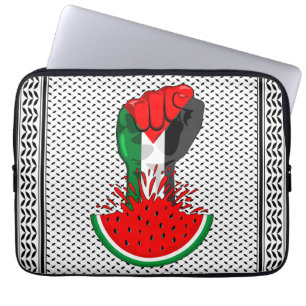 Funda Para Portátil Prima de resistencia palestina sobre la sandía