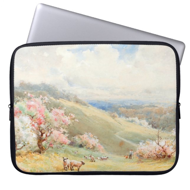 Funda Para Portátil Primavera de cosecha de Joseph Rubens Powell (Frente)