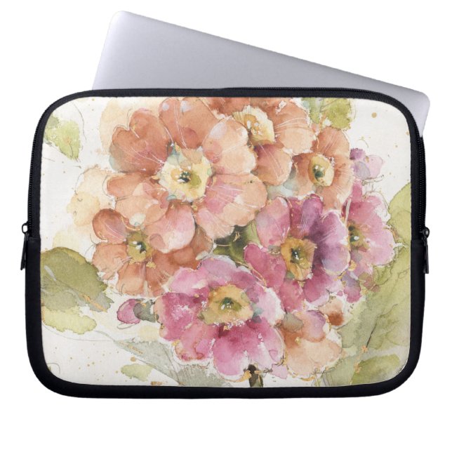 Funda Para Portátil Primavera rosada y anaranjada (Frente)