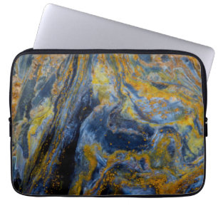 Funda Para Portátil Primer plano abstracto de Pietersita