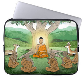 Funda Para Portátil Primer sermón de Buda enseñando la manga de laptop