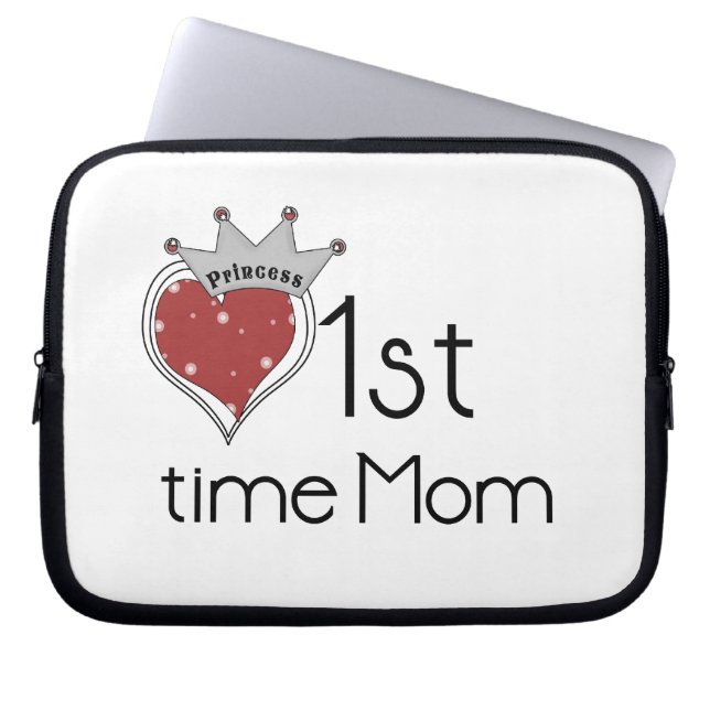 Funda Para Portátil Princess Heart First Time Mom Gifts (Frente)