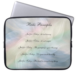 Funda Para Portátil Principios de Reiki diseño pastel