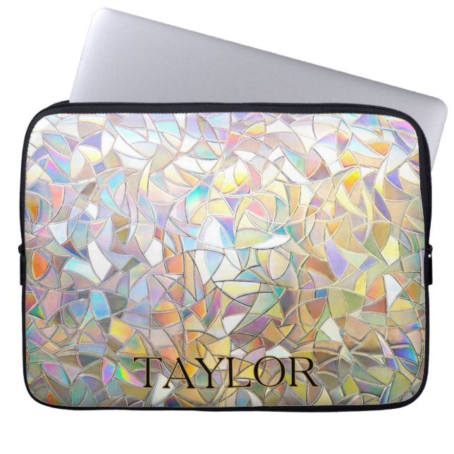 Funda Para Portátil Prismatic Stained Glass Effect - Rainbow Prismatic (Frente)