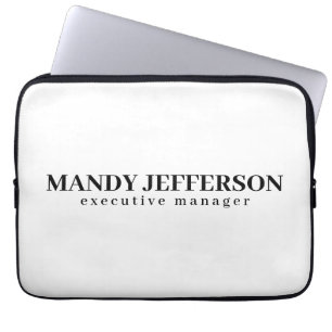 Funda Para Portátil Profesional elegante moderno minimalista añadir no