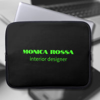 Profesional Simple Moderno Neon Green Black
