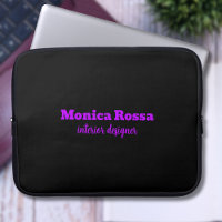 Profesional Simple Moderno Neon Purple Black