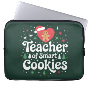 Funda Para Portátil Profesor de Navidad de Galletas Inteligentes