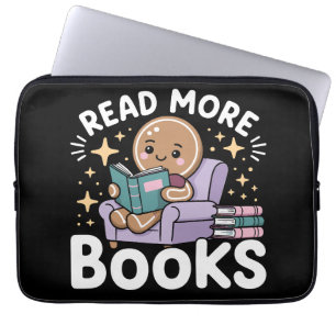 Funda Para Portátil Profesor de Navidad Lee Más Libros Divertido 