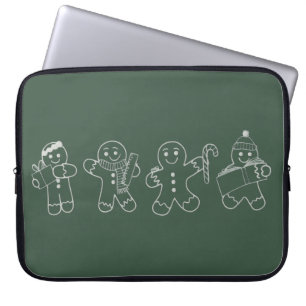 Funda Para Portátil Profesor de pan de jengibre Navidad Fiesta Profeso