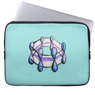 Funda Para Portátil Profesora de Química Orgánica de la Molécula Benze