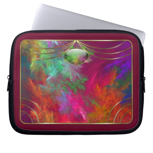 Funda para portátil Profundidades de Coral (Frente)
