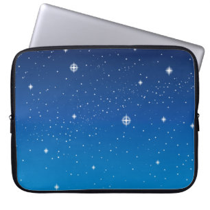Funda Para Portátil Profundo cielo nocturno estrellado azul