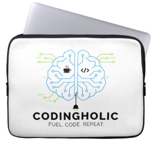 Funda Para Portátil Programador cerebro tecnológico Codingholic   Desa