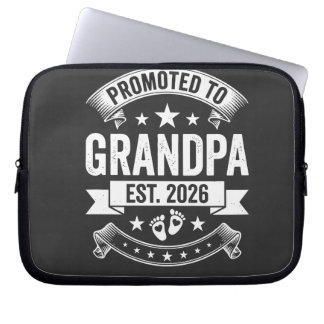 Funda Para Portátil Promoted to Grandpa Est 2026 New Grandpa Announcem