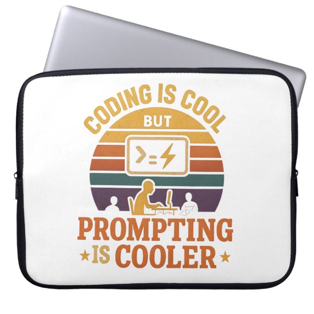 Funda Para Portátil Prompting Cooler Sleeve | Tech Humor (Frente)