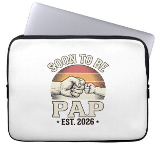 Funda Para Portátil Pronto será Papá Diseño de puño de bebé vintage 20