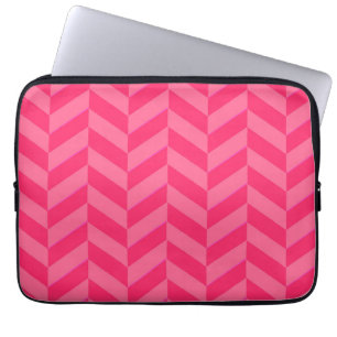 Funda Para Portátil Protección tecnológica moderna de Chevron Rosa
