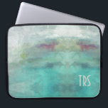 Funda Para Portátil Protector elegante del ordenador de<br><div class="desc">La manga preciosa y fresca del ordenador de la acuarela añadirá un tacto de la elegancia a su guardarropa profesional. Monograma con las iniciales para crear su propia manga de encargo del ordenador.</div>