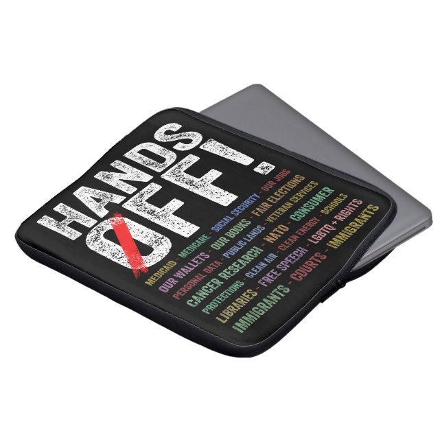 Funda Para Portátil Protesta sin manos (Superior anverso)