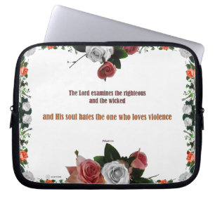 Funda Para Portátil Psalm 11:5, No Violence