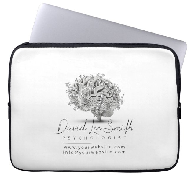 Funda Para Portátil Psicólogo / Neuroólogo Minimalista (Frente)