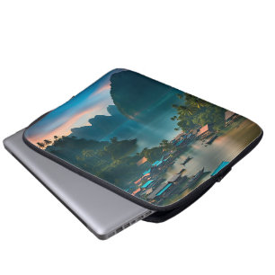 Funda Para Portátil Pueblo de pescadores indonesio
