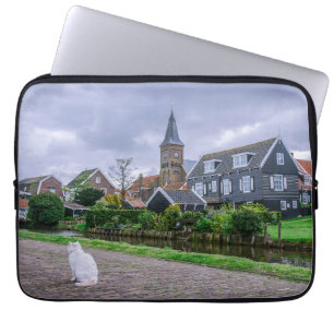 Funda Para Portátil Pueblo pesquero tradicional Marken en los Países B