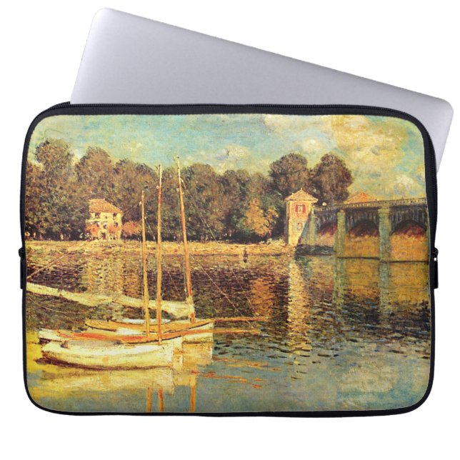 Funda Para Portátil Puente de Argenteuil Claude Monet (Frente)
