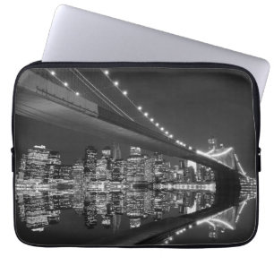 Funda Para Portátil Puente de Brooklyn y horizonte de Manhattan