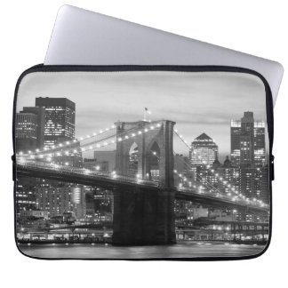 Funda Para Portátil Puente de Brooklyn y horizonte de Manhattan