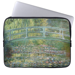 Funda Para Portátil Puente Japonés Nenúfar Arte de Claude Monet